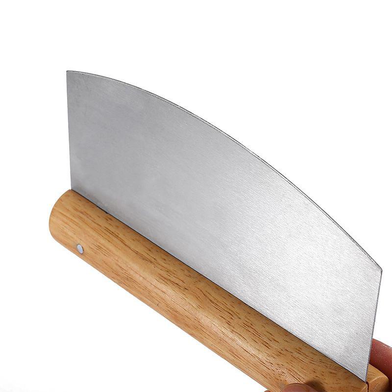 Raspador y Cortador de Masa de Acero Inoxidable Picador de Alimentos para Pastelería Con Mango de Madera Herramientas de Cocina para Hornear DIY Para el Hogar