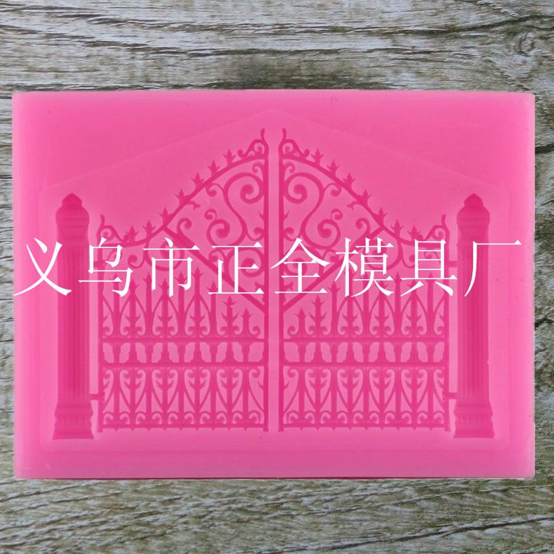 Stampo in silicone fai da te per recinzione e cancello retrò per torta e cioccolato