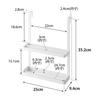 Yamazaki Jitsugyo Hook Homework Tablet PC Rack White W25 X X Tower Magazine Rack Tablet Stand 1785 (Yamazaki) & D9.4 H35.2cm