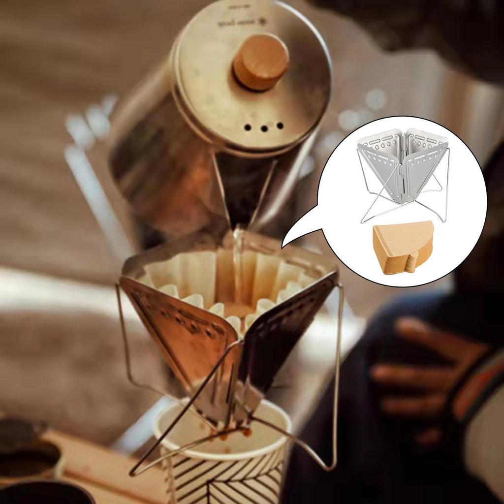 Coffee Dripper Foldable Coffee Filter Holder Strainer for Office Home