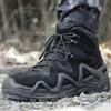 US Army Desert Waterproof Anti-Stab Combat Boots - Non-Slip Tactical Hiking & Mountaineering Shoes for Spring & Autumn