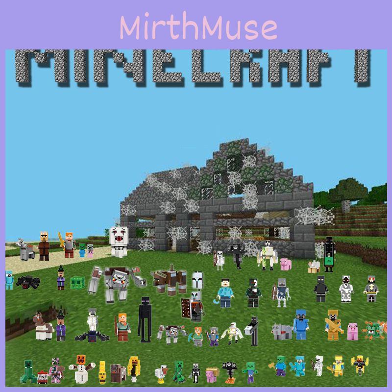 Figures Steve Minecraft Him Building Blocks Toys Bricks Children Birthday Gifts