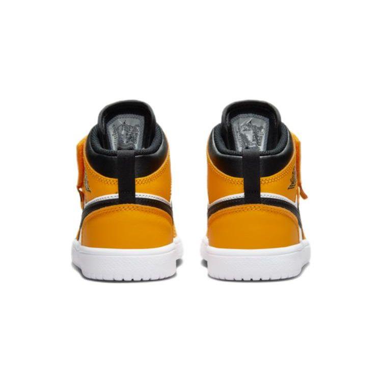 Air Jordan 1 Mid ALT PS Taxi Kids Sneakers Yellow Black White AR6351-701