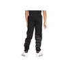 Jordan Logo Print Kordelzug Lange Hose Gestrickte Sporthose Kinderhosen Schwarz CT5386-010