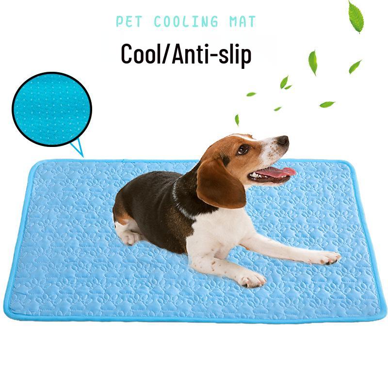 Non-Slip Summer Cooling Ice Pad for Pets: Ice Silk Sofa Cushion for Dogs and Cats