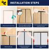 Magnetic Door Curtain, Auto Closing Ventilated Screen, Easy Installation with Adhesive Strips, Pet Friendly Insect Proof