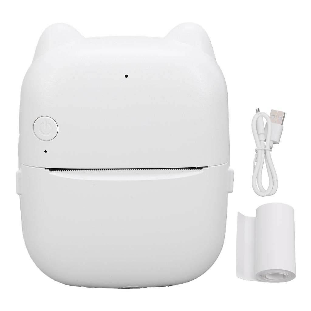 AI Voice Sticker Printer Portable Thermal Inkless Sticker Maker for Notes Drawing DIY Craft with 1 Roll of Stickers