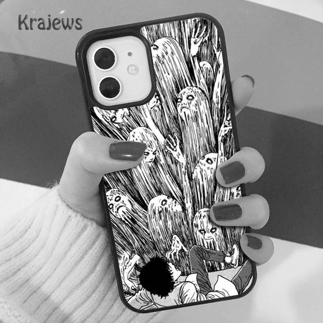 

Мягкий чехол для телефона с изображением аниме «Junji Ito Tees Horror» для iPhone 14 5 SE 6s 7 8 plus X XR XS 11 12 13 pro max Samsung S21 S22 Samsung S22ultra