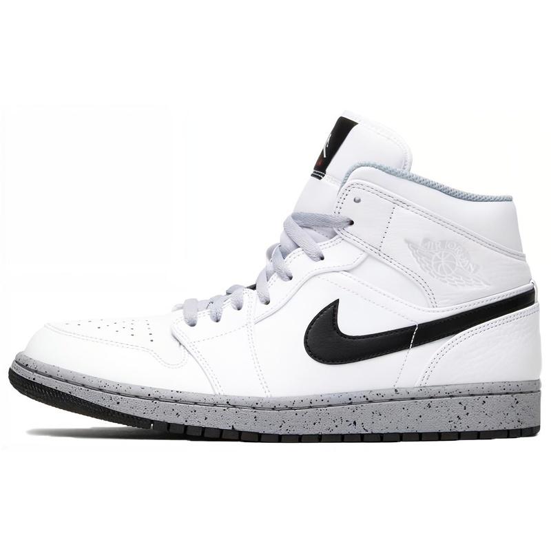 Air Jordan 1 Mid White Cement Men s 554724-115 EU 42.5