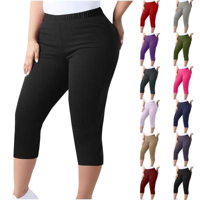 Women's High-waisted Slimming Leggings Plus Size Elastic-waisted Small Legs Pants