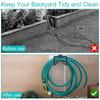 Iron Hose Hook Bracket Wall Mounted Black Water Hose Storage Rack Rust-proof Heavy Duty Garden Hook for Air Hydraulic Hose