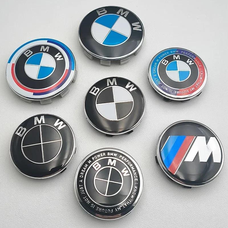 XJVYV1 For BMW 82mm Car Front Bonnet Logo BMW Hood Emblem 74mm Rear Trunk Badge 56mm 68mm Wheel Center Caps 46mm 45mm Steering Wheel St