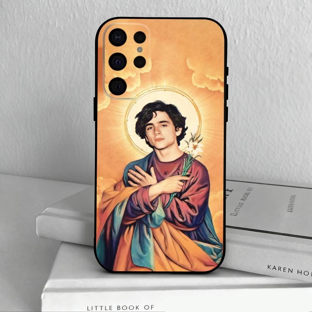 Young Hero T-Timothee C-Chalamet Phone Case For Samsung S25,24,23,22,30,21,10,9,Ultra,Plus,Lite,FE,4,5 G Soft Black Case