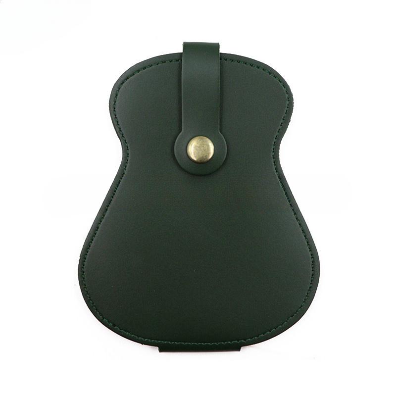 Portable High Capacity Guitar Pick Storage Bag Thickened Leather Durable Plectrum Universal Foldable Bag Ukulele Accessories