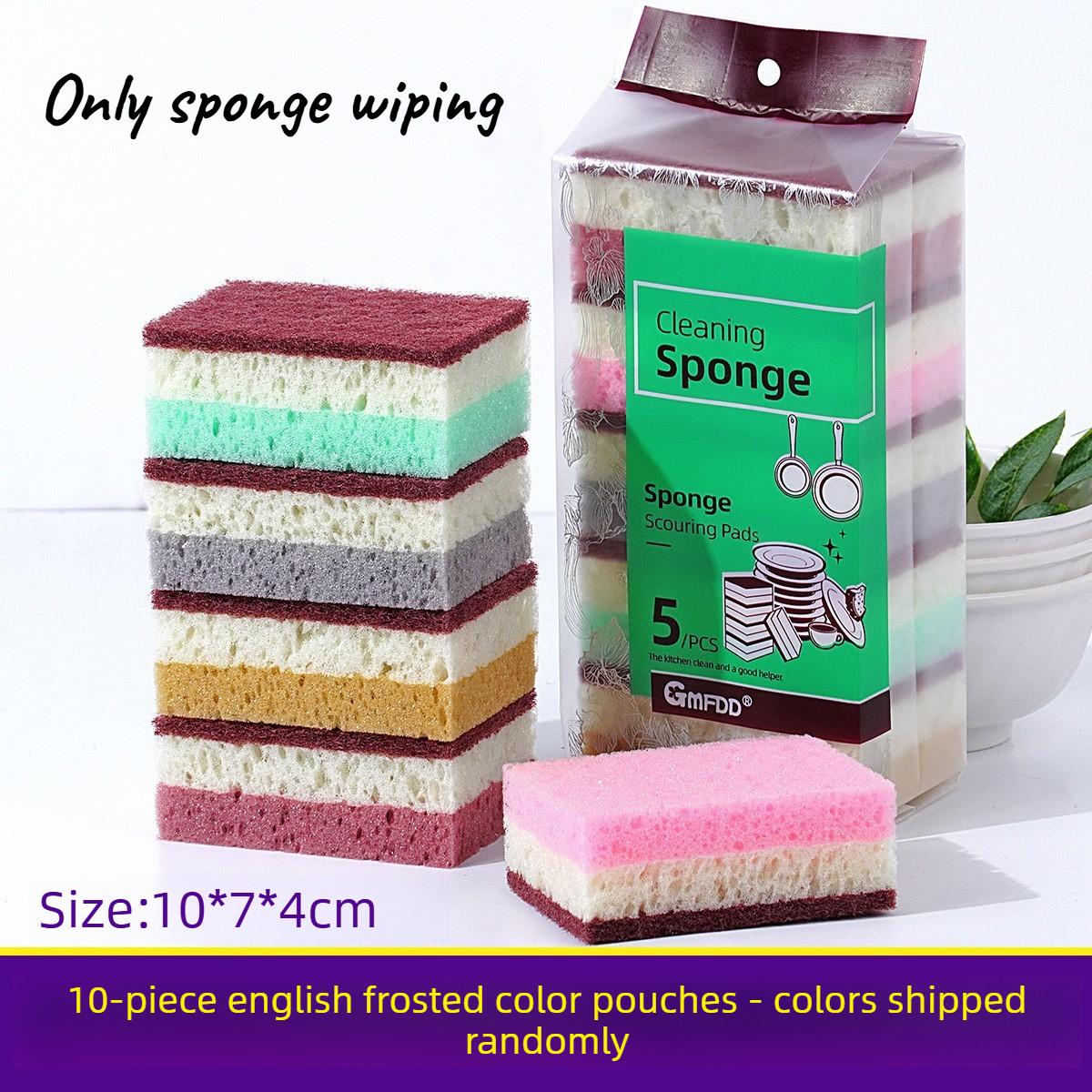 Kitchen High Foam Seaweed Sponge High-density Thick Porous Sponge Block Brush Pot Dishwasher Scouring Pad