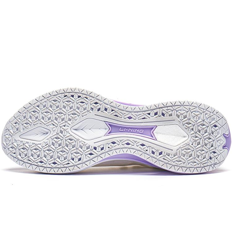 New LiNing WuShi 5S 3.0 Anti Slip And Wear Resistant Breathable Low Top Casual Running Shoes Women's White Blue Purple ARST002-1