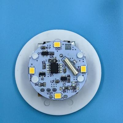 Colorful Night Light - 45mm Rechargeable Tap Control with Imitation Stone Design