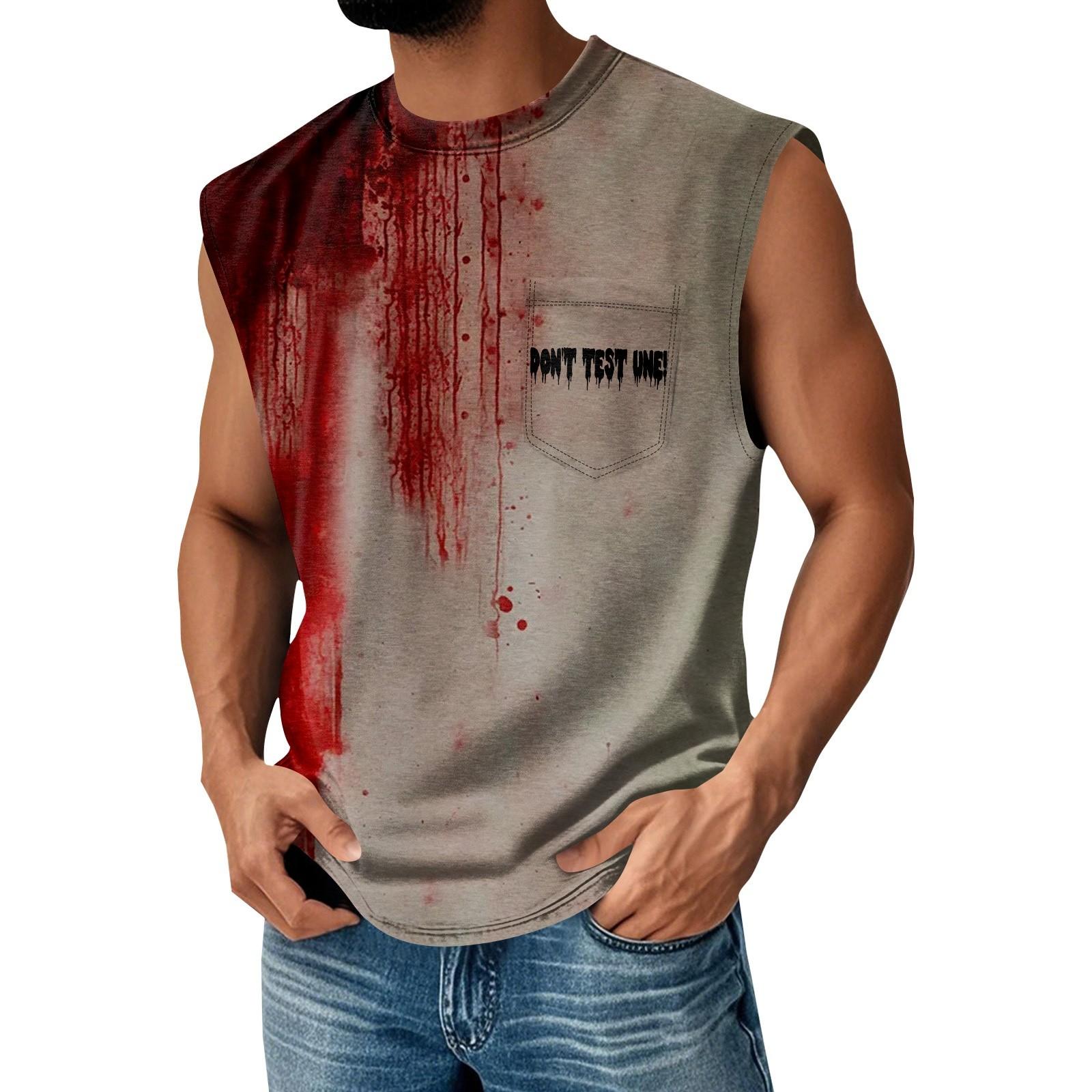 

Men s Summer Solid Color Pocket Sports Vest Men s Sports Casual Vest XXXL