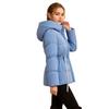 Autumn and winter new fashion belt drawstring thick hooded cotton clothes women's winter coat