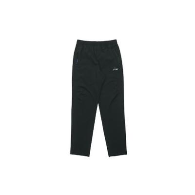 Li Ning Quick-Drying Straight-Leg Woven Breathable Sports Pants Men Pants Standard-Black AYKR449-1