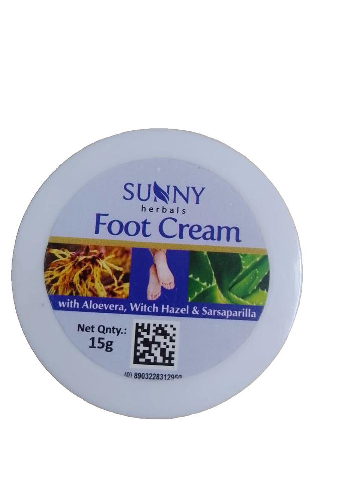 @Sunny Herbal Foot Cream With Aloevera 15g