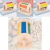 Wooden Montessori Textile Drum Educational Toy For Preschool Learning