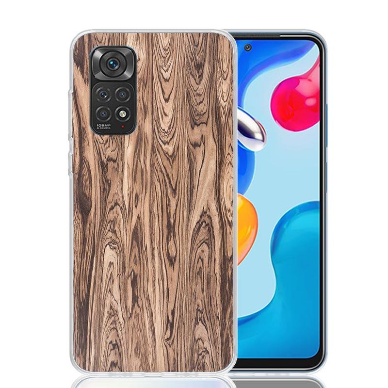 Wood Wooden Pattern Case Phone Cover for Xiaomi Redmi Note 14 13 12S 12 11S 11 11T 11E 10S 10 Pro Plus 5G Trend Fundas Note 13 1