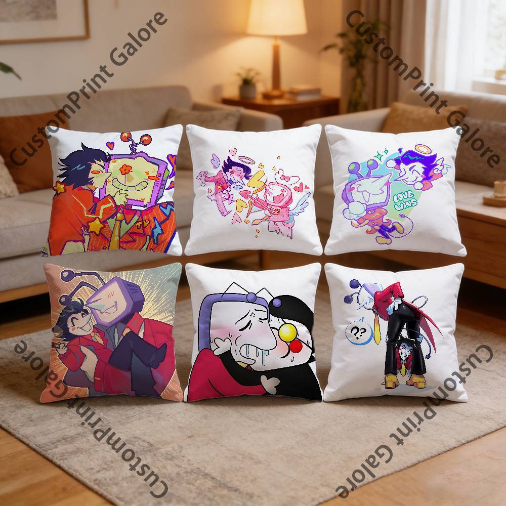 Spamtenna TTenna SSpamton HD Print Square Pillow Cover Polyester Lightweight Customizable for Home Office Sofa Decor