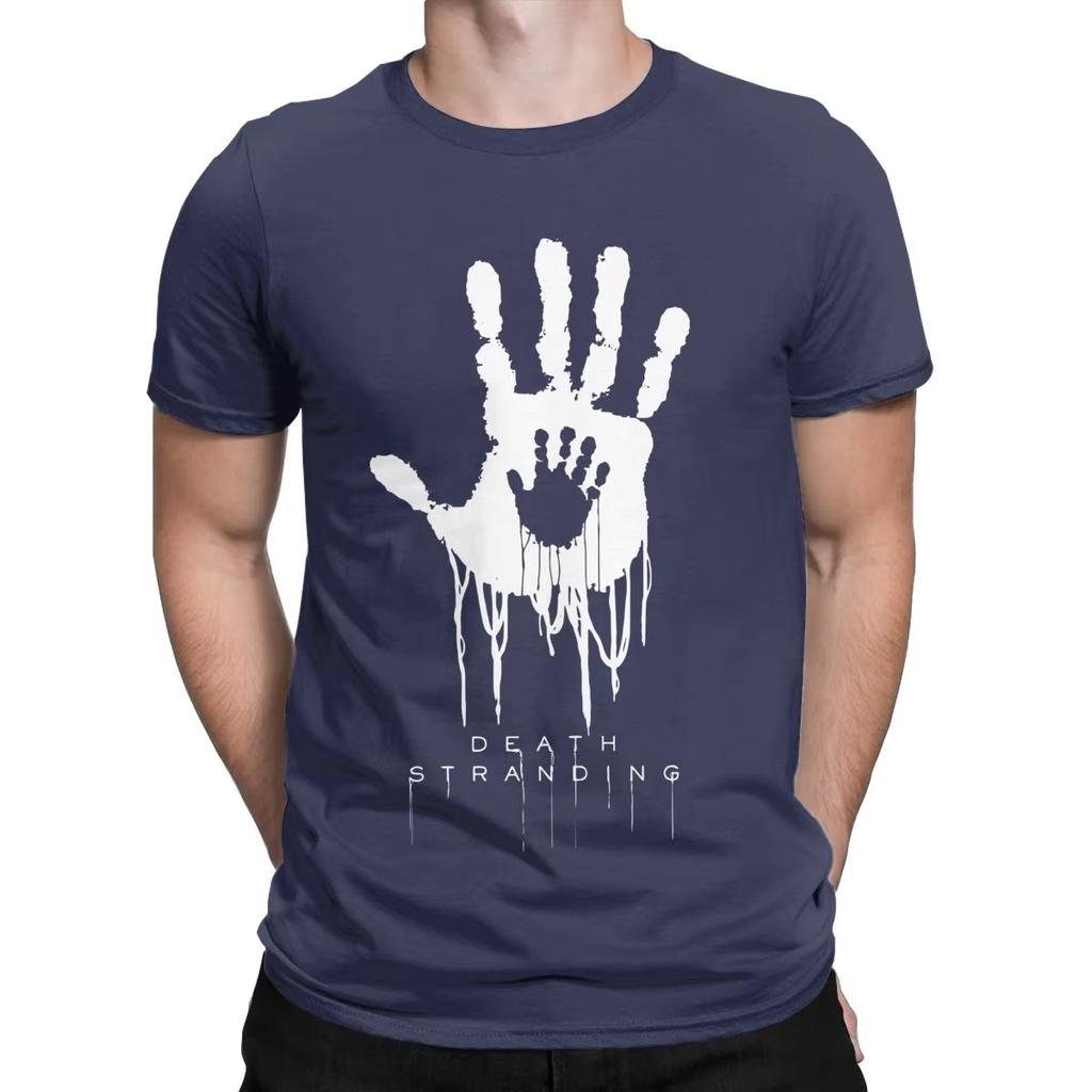 2025 Sommer Vintage Death Stranding Hand T-Shirt Herren Rundhals Baumwoll T-Shirt Kojima Hideo Kurzarm T-Shirt Geschenkidee Kleidung