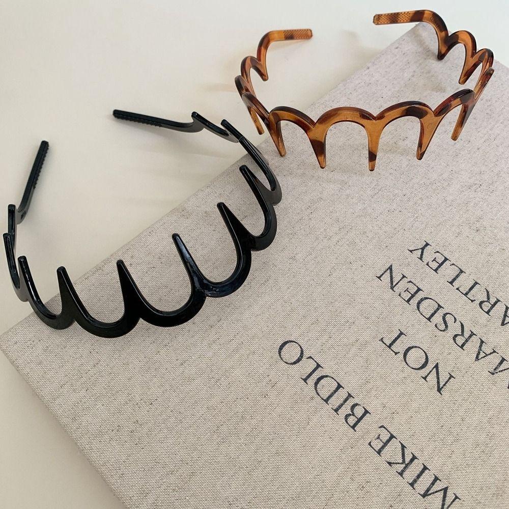 Thin Plastic Hair Band Foldable Face Wash Hairband Cute Non-Slip Headband  Female Hair Accessories