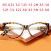 Plastic Frame Cat Eye Myopia Glasses Women Deisgner Eyeglasses Men Prescripton Spectalces 0 -0.5 -0.75 -1.0 -1.5 To -6.0