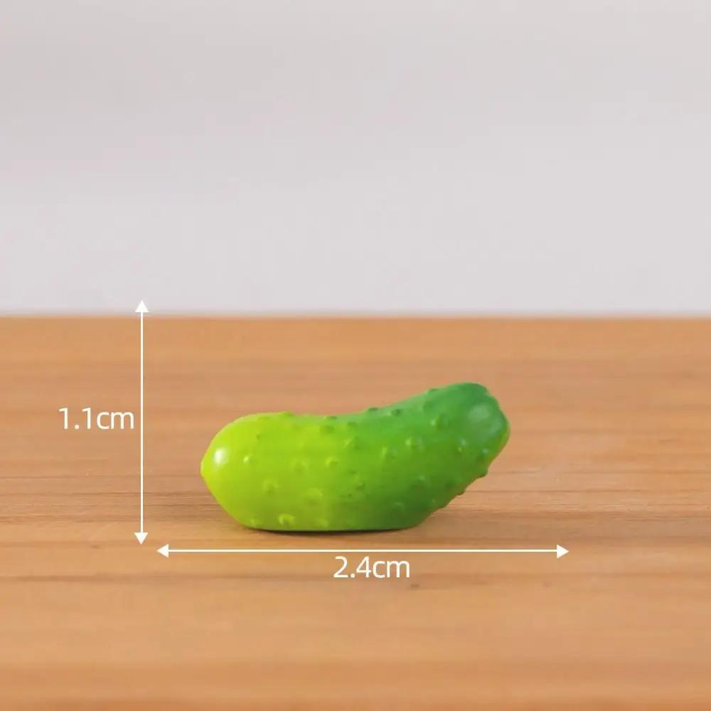Cute Vegetable Figurines Miniatures Mini Handicrafts Simulation Vegetable Basket Resin Crafts Realistic Vegetable Model