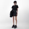 Black PU Leather Mini Skirt Women Side Zipper High Waist Sexy Package Hip Skirt Y2K Street Fashion