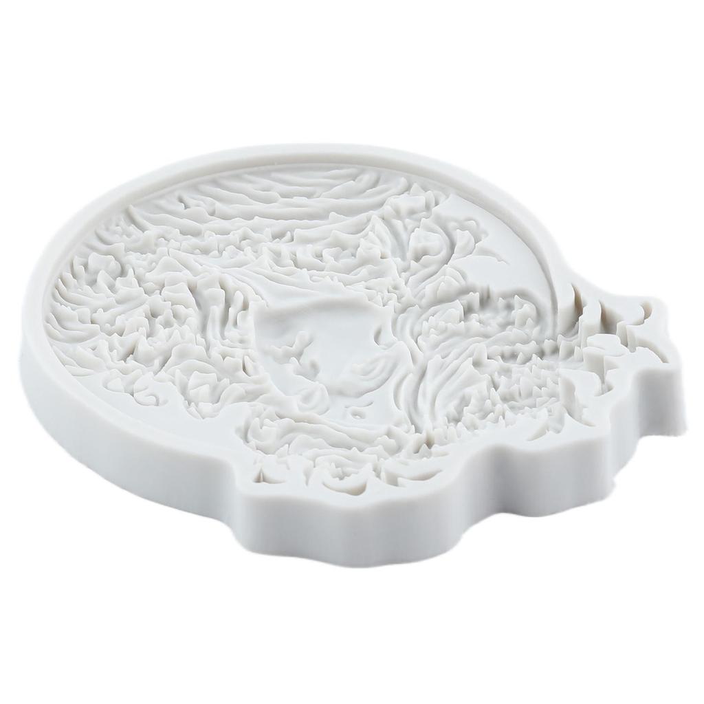 Cameo with Picture Frame Silicone Molds Lady Avatar Fondant Mold Cake Decorating Tools Cupcake Topper Candy Chocolate Gumpaste Mold