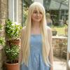 Straight Versatile 39.37inch Handmade Wig Universal Halloween Cosplay Wig  Makeup Party