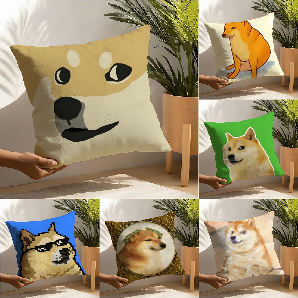 Dog-Themed Memes Are Trending Online Pillow Case Home Living Room Decoration Linen Pillowcover Pillow Cases Cushion Cover