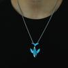 Luminous Whale Pendant Necklace Glow In The Dark Long Necklace Adjustable Stainless Steel Chain Pendant Necklace