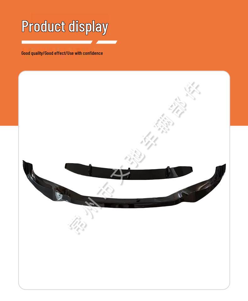 Compatible with 2019-2023 BMW X5 G05 Sport Black Warrior Front Lip Splitter Kit.