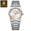 Fashion Quartz Ladies Watch Stainless Steel Date Week Woman's Wristwatch Waterproof Luminous Business Watches For Men Couples
