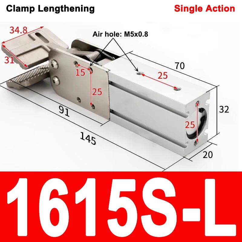 Pneumatic Cylinder Gripper For Robotic Machines Single-acting Double-acting Manipulator End Clamps 2015D 1615D
