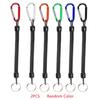 2pcs/lot Anti-lost Spiral Spring Coil Lanyard Rope Scuba Diving Spearfishing