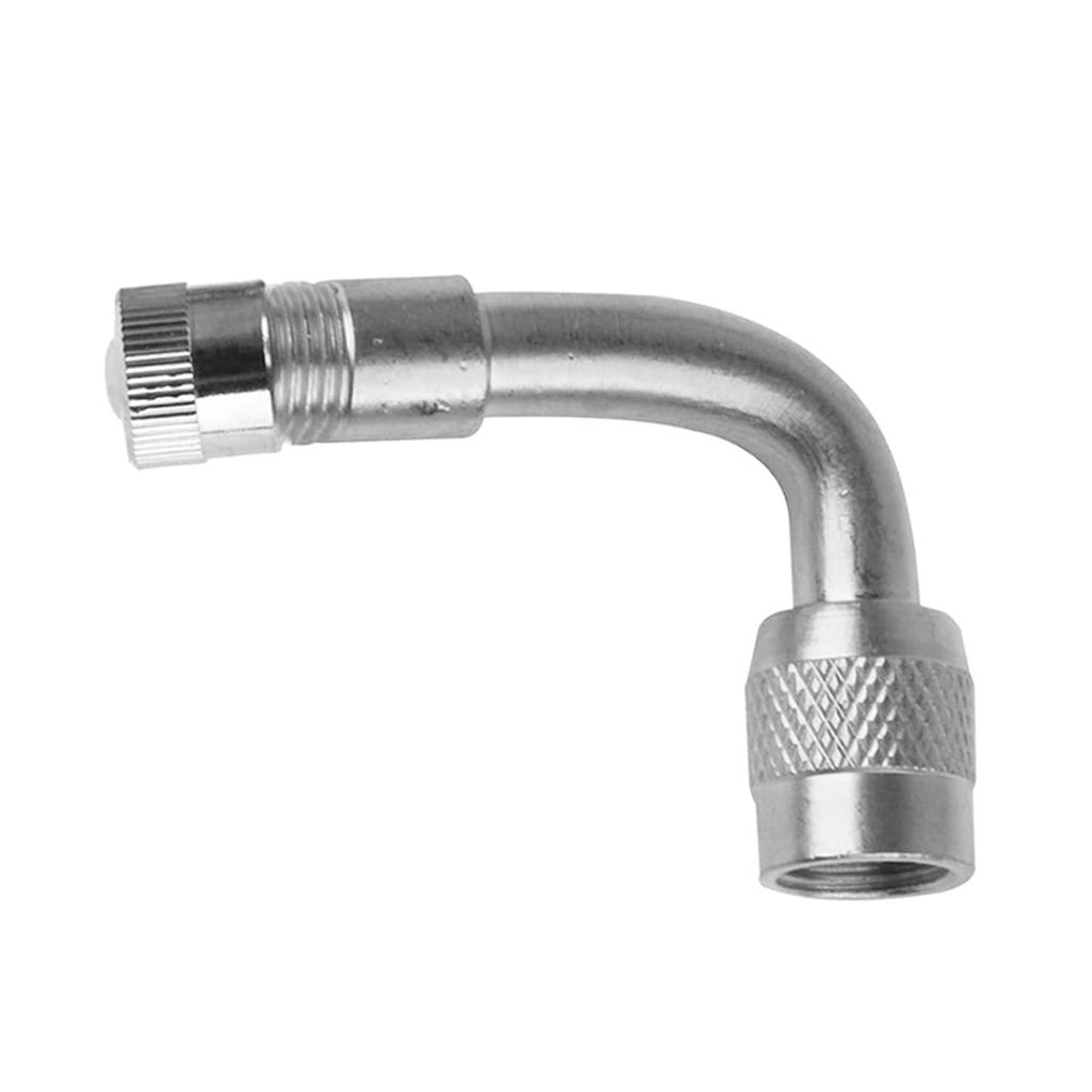 90 Degree Brass Air Tyre Valve Schrader Valve Stem with Extension Adapter for Car Truck Motorcycle