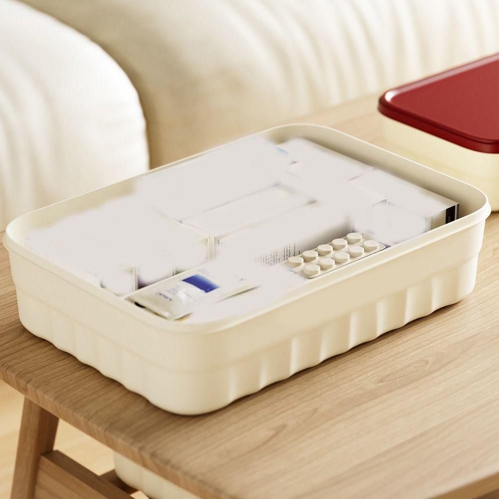 With Cover Organizing Box Plastic Clothing Desktop Box New Toy Storage Case  Home Toy and Snack