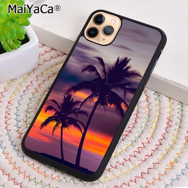 sunset palm trees Phone Case For iPhone 17 Air 16 pro max 15 14 plus 12 13 Shell Cover coque