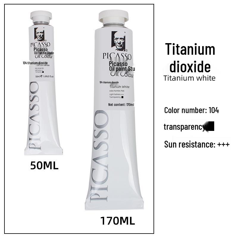 

Тюбик масляной краски для изящного искусства 50 мл, белое золото - Профессиональный класс для художников и детей