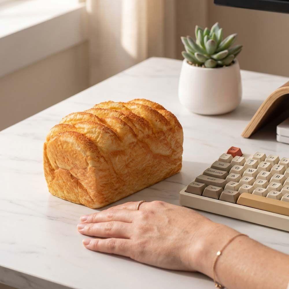 Simulated Sensory Fidget Big Toast Prank Decoration Simulated Bread Squishy Kids Toy