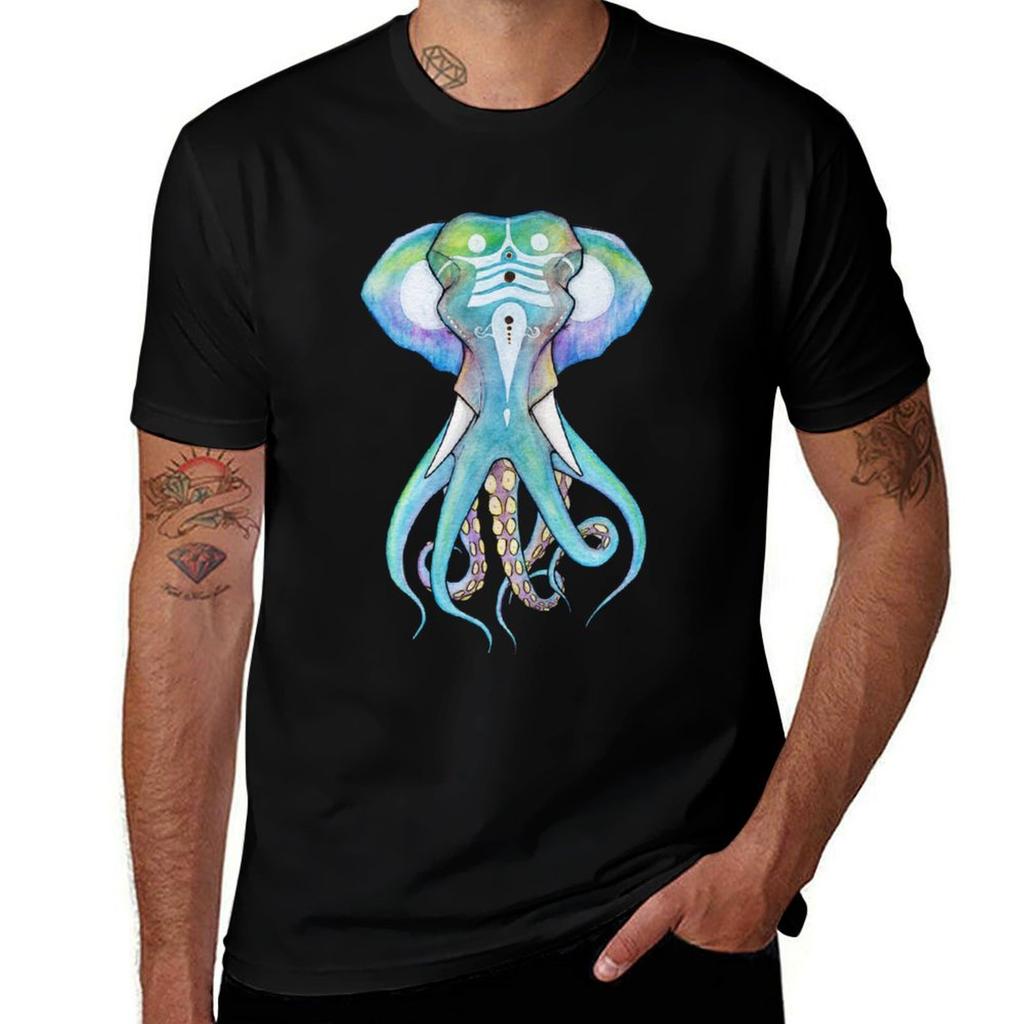 Octophant Tshirt Trendy Pattern Tshirt For Unisex
