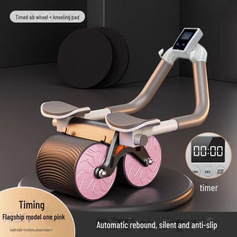 Roată Abdominală Automată cu Suport pentru Cot - Echipament de Casă pentru Arderea Grăsimilor și Tonifiere