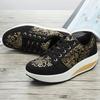 35-42 Women's Plus Size Fashionable Thick Sole Height Increasing Sports and Leisure Shoes Rocking Shoes