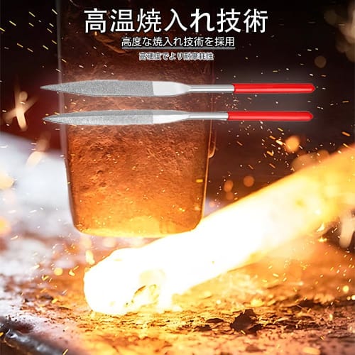 YUANXINWL 10-Piece Set of 3x140mm Stainless Steel Metal Files with Precision Grinding Sticks for DIY Polishing, Metal, Wood, Iron, Alloys, and Ceramic